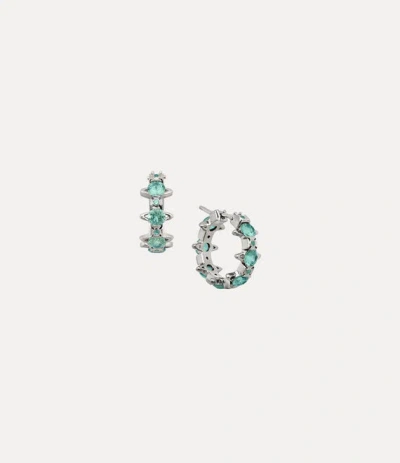 Vivienne Westwood Warwick Earrings Platinum-light-green-cz Platinum-light-green-cz Women