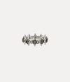 Vivienne Westwood Warwick Ring Platinum-grey-cz Platinum-grey-cz Unisex In Gray
