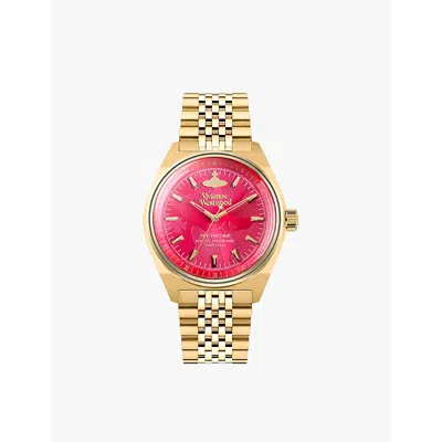 Vivienne Westwood Watches 251rrgd Lady Sydenham Stainless-steel Quartz Watch Gold