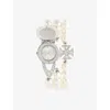 Vivienne Westwood Watches The Strand Stainless Steel And Swarovski Crystal Manual Watch In Silver