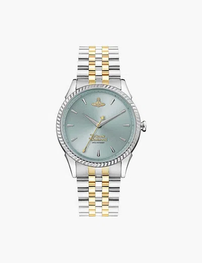 Vivienne Westwood Watches 240lgrsg Seymour Stainless-steel Quartz Watch In Two Tone - Silver/gold