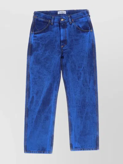 Vivienne Westwood Western Denim With Faded Contrast Stitching In Blue