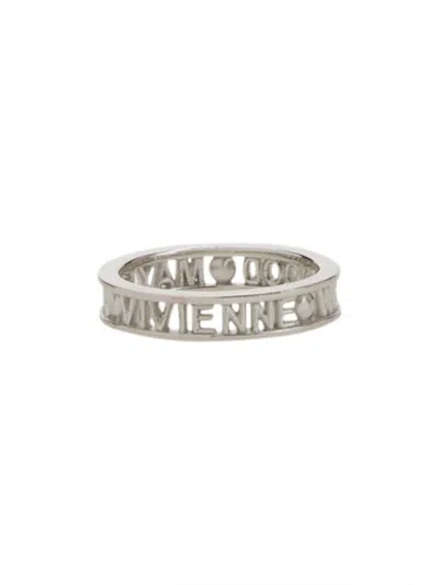 Vivienne Westwood "westminster" Ring In Silver