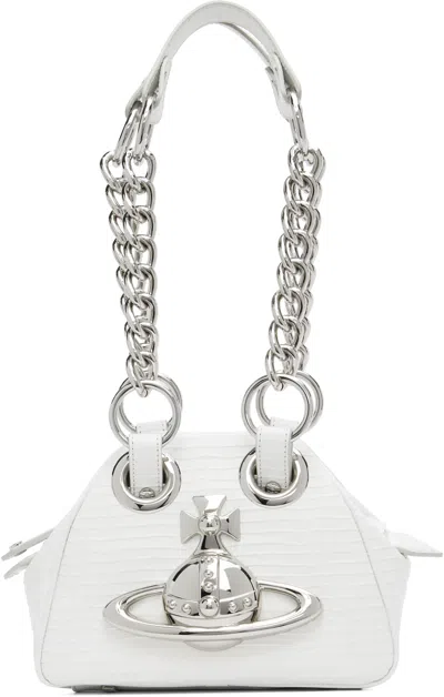 Vivienne Westwood White Archive Orb Chain Handbag
