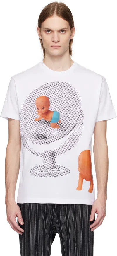 Vivienne Westwood White Baby Classic T-shirt In Ss25-a401