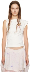 Vivienne Westwood White Bear Hebo T-shirt In A407 White