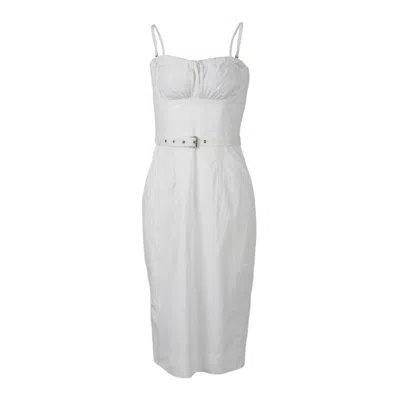 Vivienne Westwood White Boned Dress With Belt - '00s