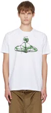 Vivienne Westwood Crew Neck Graphic Print Short Sleeves In White