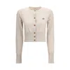 Vivienne Westwood White Cotton Cardigan In Neutral