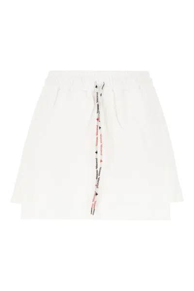 Vivienne Westwood White Cotton Mini Skirt