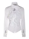 Vivienne Westwood Woman Shirt White Size 8 Cotton In Blanco