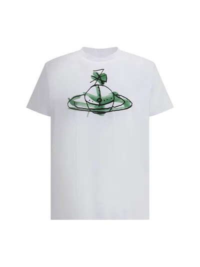 VIVIENNE WESTWOOD VIVIENNE WESTWOOD WHITE COTTON T-SHIRT