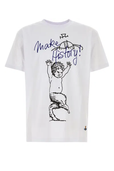 VIVIENNE WESTWOOD VIVIENNE WESTWOOD WHITE COTTON T-SHIRT