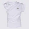 Vivienne Westwood Hebo Draped Cotton Top In White