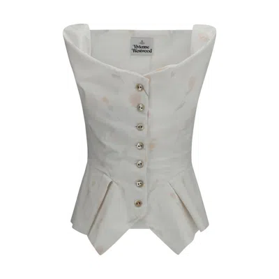 Vivienne Westwood White Cotton Women's Blouse