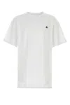 Vivienne Westwood White Crewneck T-shirt With Orb Logo Detail On The Front In Cotton Woman In White