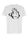 Vivienne Westwood White Crewneck T-shirt With Maxi Orb Logo Print On The Front In White