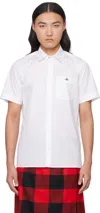 Vivienne Westwood White Embroidered Shirt In Aw22-a401