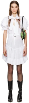 Vivienne Westwood White Football Heart Minidress In A401 White