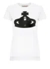 Vivienne Westwood White Halftone Orb T-shirt In Neutral