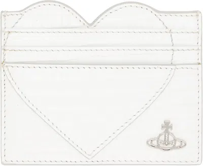 Vivienne Westwood White Heart Card Holder