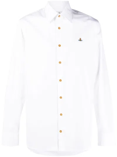 VIVIENNE WESTWOOD WHITE LOGO SHIRT