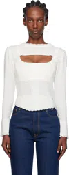 Vivienne Westwood Cut-out Knitted Top In White