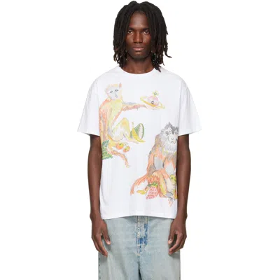 Vivienne Westwood Monkeys Longline T-shirt Cotton White Xl Unisex