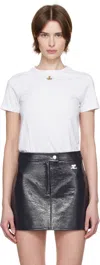 Vivienne Westwood Orb Logo Cotton Jersey T-shirt In A401 White