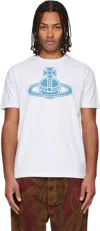 Vivienne Westwood White Paris Orb Classic T-shirt In White