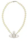 Vivienne Westwood White Pearls Necklace In Multi