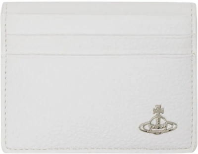 Vivienne Westwood White Re-vegan Man Card Holder