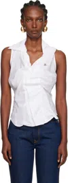 Vivienne Westwood Short Sleeves Drunken Shirt Clothing In White