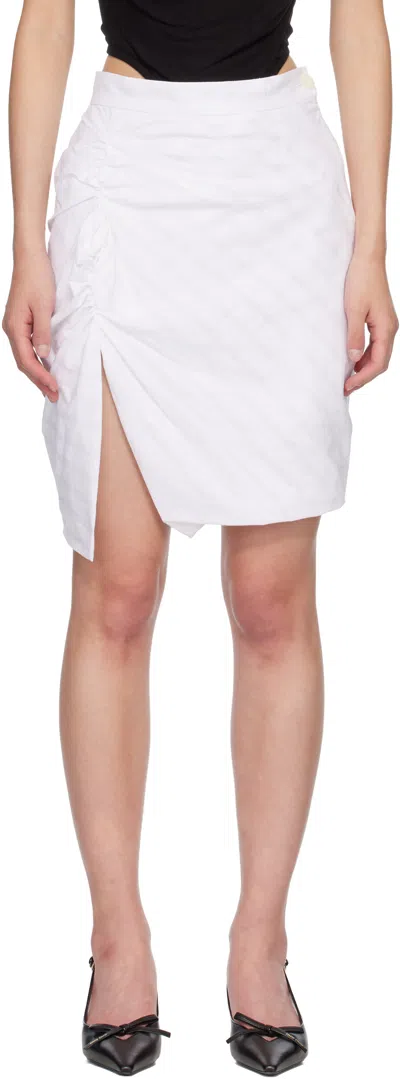 Vivienne Westwood White Side Panther Miniskirt
