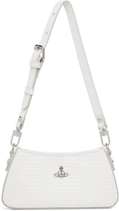 Vivienne Westwood White Tasha Shoulder Phone Bag
