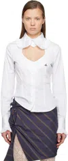 Vivienne Westwood White Toulouse Frill Shirt In White