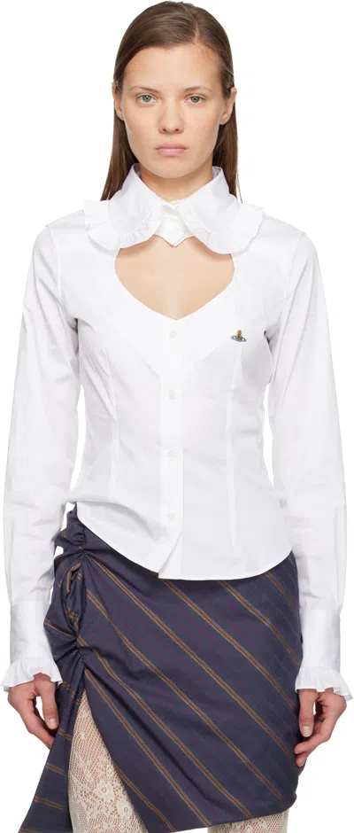 Vivienne Westwood White Toulouse Frill Shirt