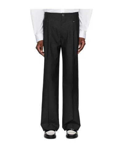 Vivienne Westwood Wide-leg Flared Casual Pants In Black
