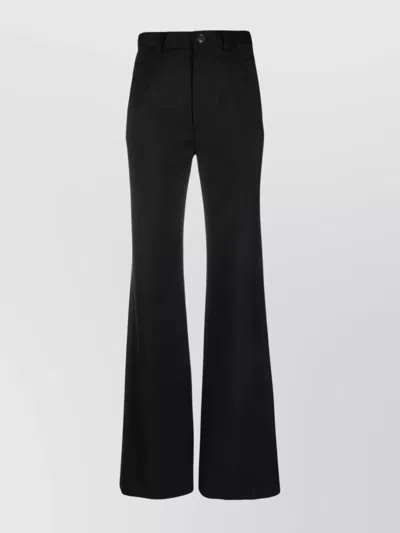 Vivienne Westwood Wide Leg High-waisted Trousers In Black