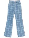 Vivienne Westwood Ray 5 Pocket Jeans Laser Denim Vw-grid-blue 31 Women