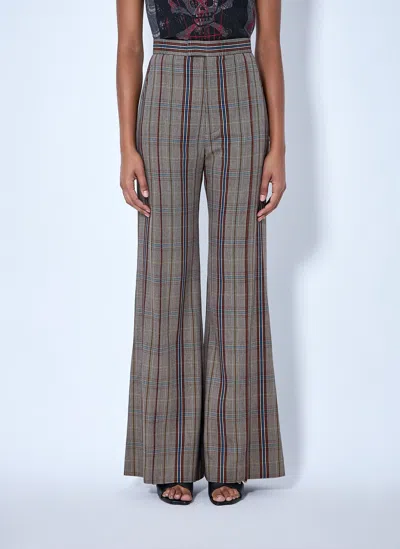 Vivienne Westwood Wide Leg Trousers In Gray