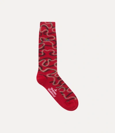 Vivienne Westwood Wiggle Sock Wiggle Red 4-5 Unisex