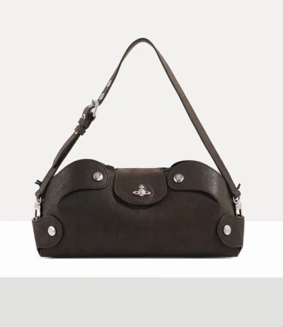 Vivienne Westwood Wilma Clutch Leather Dark-brown