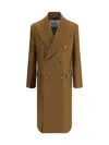 Vivienne Westwood Long Coat With Flap Pockets And Back Vent In Brown