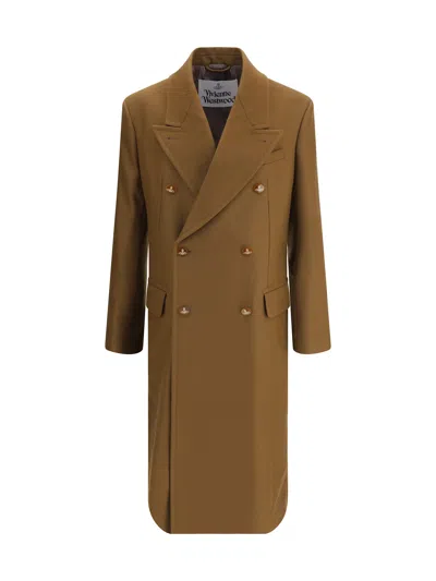 Vivienne Westwood Winston Coat In Brown