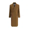 Vivienne Westwood Long Coat With Flap Pockets And Back Vent In Brown