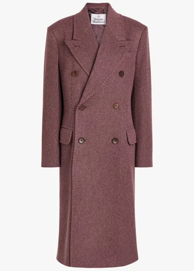 VIVIENNE WESTWOOD VIVIENNE WESTWOOD WINSTON DOUBLE-BREASTED WOOL COAT