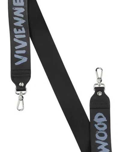 Vivienne Westwood Woman Bag Strap Black Size - Leather