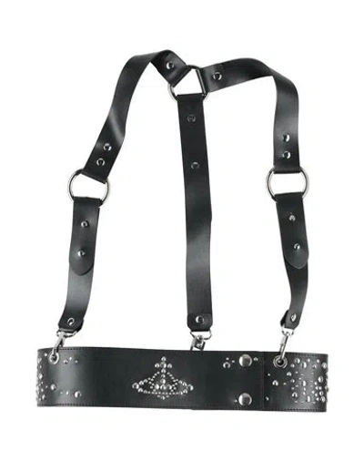 Vivienne Westwood Woman Belt Black Size M Leather