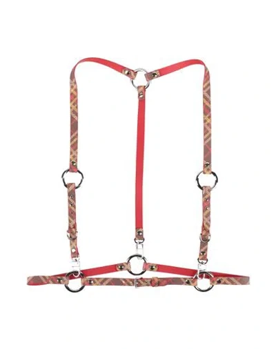 Vivienne Westwood Woman Belt Red Size Onesize Textile Fibers